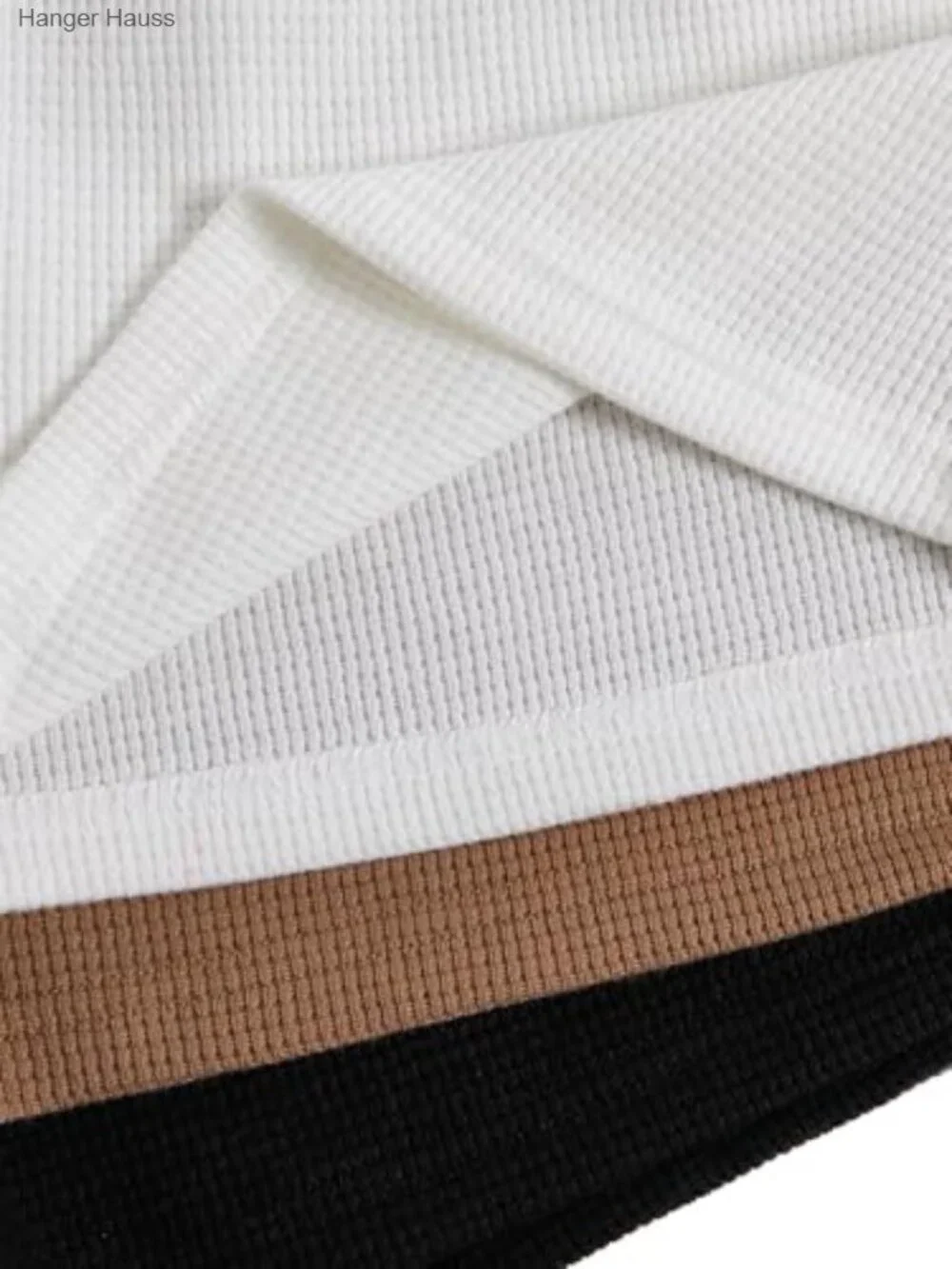 3 Pack Elastic Waist Wide Leg Lounge Shorts Waffle Knit_2